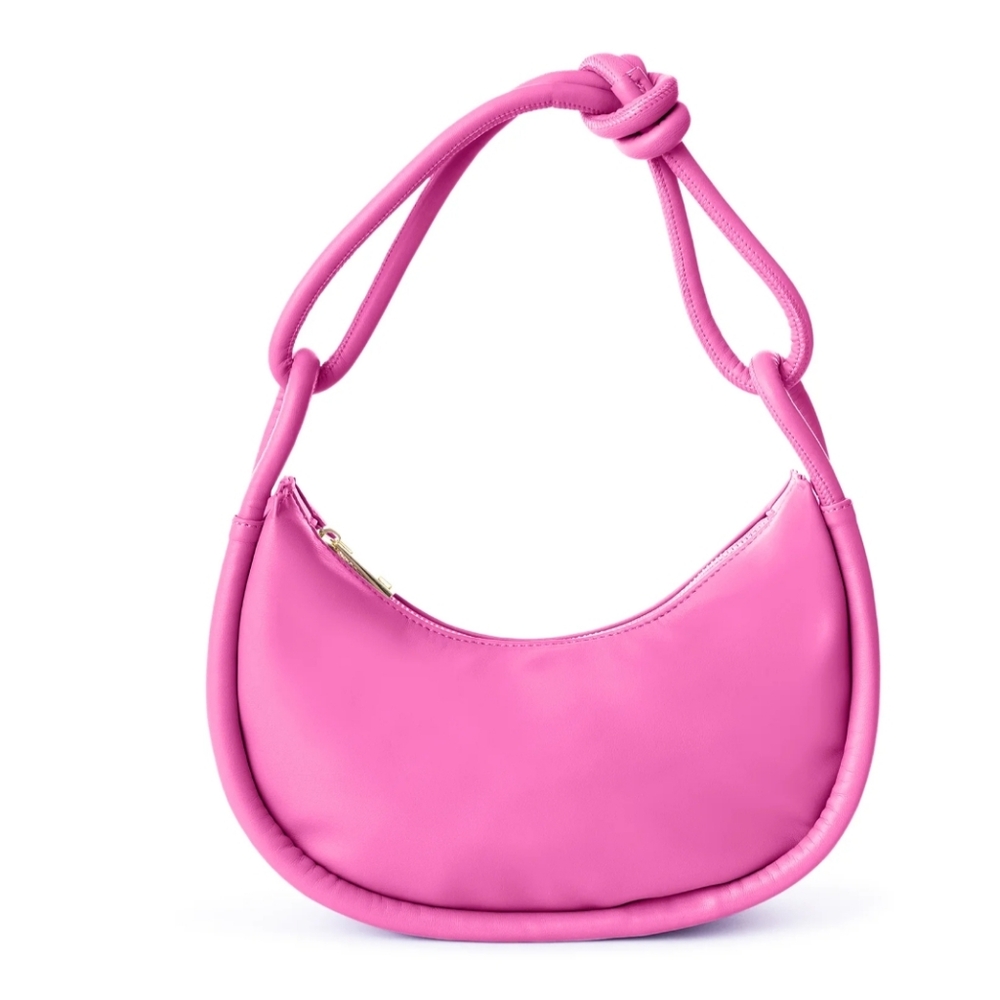 Anthropologie Jules Kae Luna Rope Hobo Purse - Fuchsia